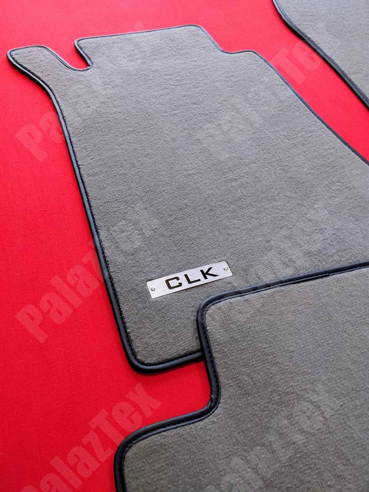 Lengenfelder Gray Rubber Floor Mats For Mercedes CLK W208 C208 A208 – OEM Fit, German Made