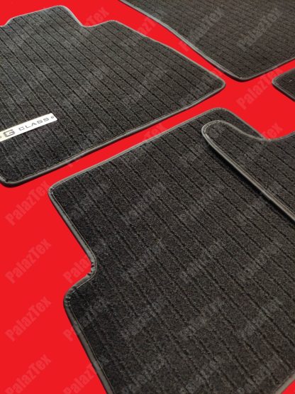 mercedes g w463 ribbed black floor mats
