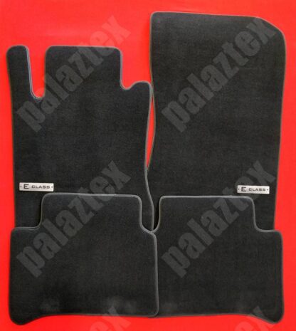 mercedes w211 black velour floor mats 1