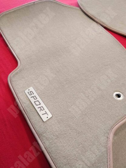 range rover sport velour floor mats-with logo beige