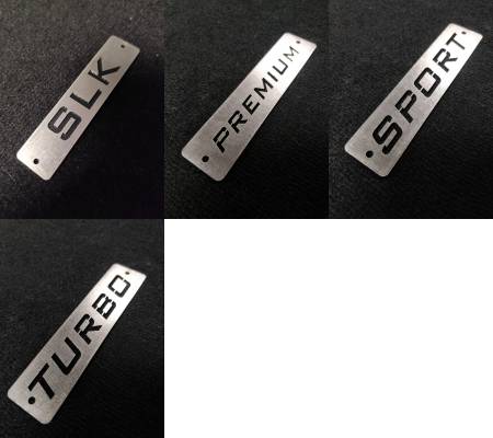 mercedes slk metal logos