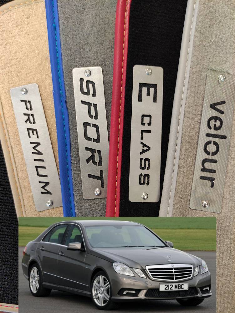 Lengenfelder Rubber Floor Mats For Mercedes W212 S212 E-Class – Beige, OEM Style