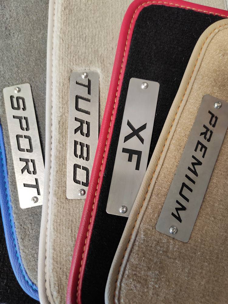 Genuine Jaguar XF Tailored Rubber Car Mats – Black, Full Set (4pc) – 2008 Onwards