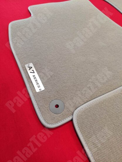 genuine fit audi a7 velour carpets mat with logo