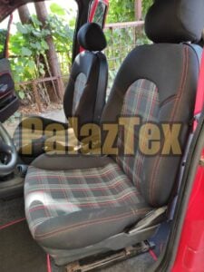 application of plaid automotive fabric for seats 1