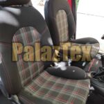 application of plaid automotive fabric for seats 2