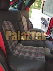 application of plaid automotive fabric for seats 4
