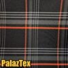 oragnge plaid-tartan automotive upholstery fabric