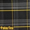 yellow plaid-tartan automotive upholstery fabric