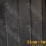 suede black stripe patterned quilted automotive upholstery fabric