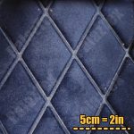 suede navy diamond patterned quilted automotive upholstery fabric
