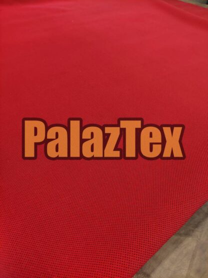 red spotted automotive upholstery fabric