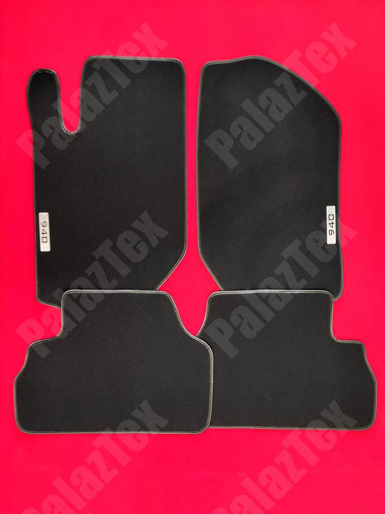 Genuine Lengenfelder Velour Floor Mats For Volvo 940 / 960 – Grey – New German Quality