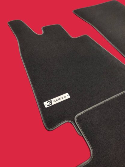 bmw e21 black carpet floor mats with logo