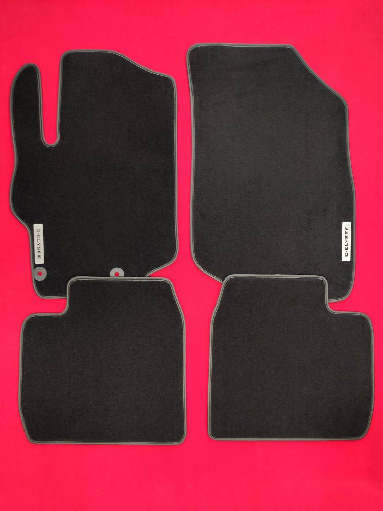 thumbnail image 2 of Motohobby Sport Velour Floor Mats For Fiat Punto Evo (2009+) - Custom Fit Black Set 2 of 3