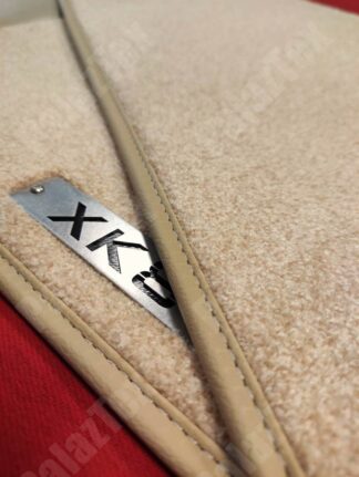 Premium Beige Velour Floor Mats For Jaguar S-Type (March 2002 Onwards) – Lengenfelder Autoteppich 6 thumbnail image