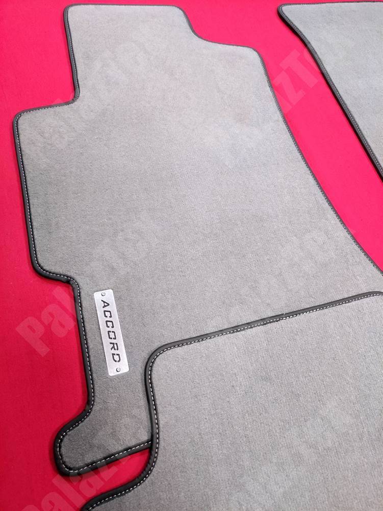 thumbnail image 2 of Custom Car Floor Mats For Honda Accord 1998-2022 | 4-Piece Set Carpet & PU Leather Waterproof 2 of 5
