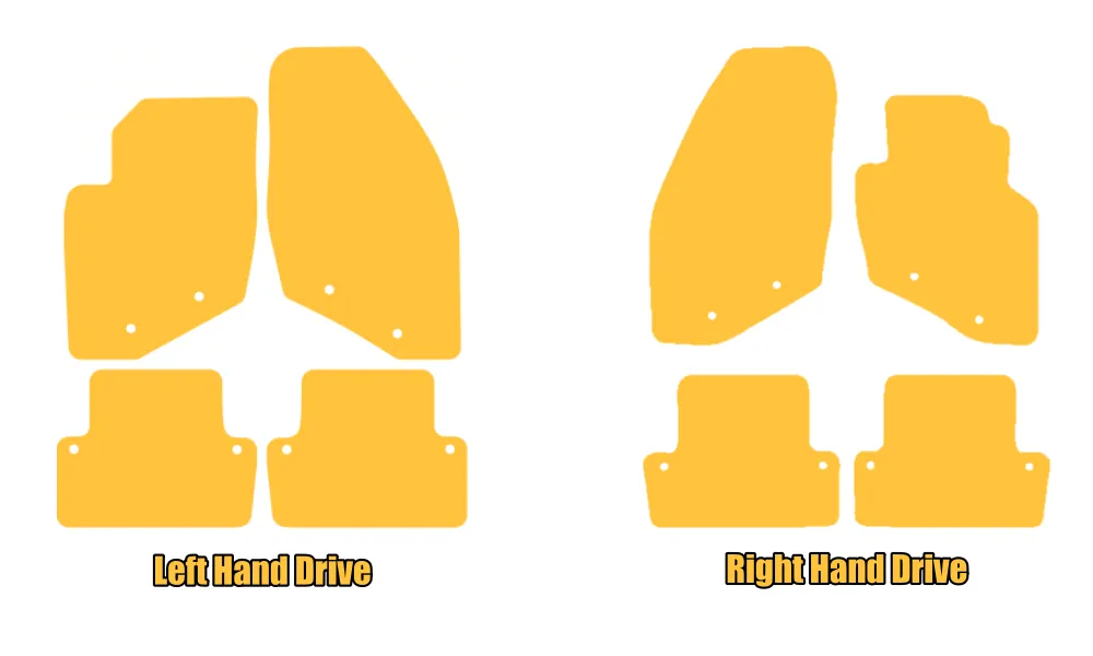 MOTOS Volvo V70 II 2000-2007 Rubber Floor Mats And Boot Mats Set - View #2