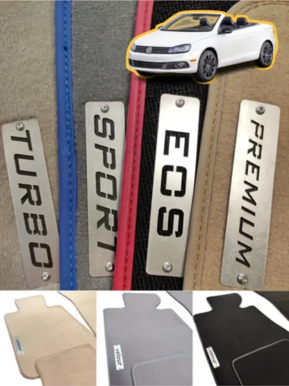 volkswagen eos 2006-2016 velour carpet floor mats