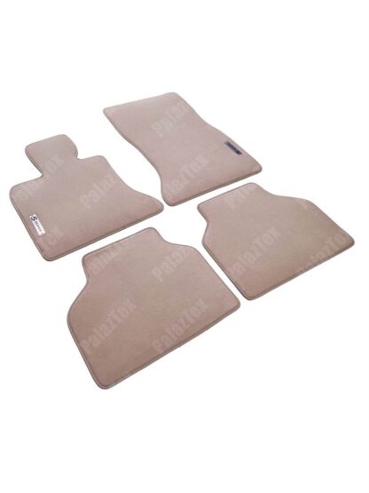 bmw 5 series gran turismo beige velour floor mat set