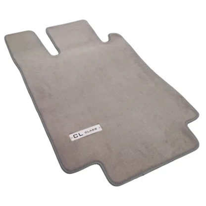 mercedes cl500 w215 2004 gray velour floor mats with logo