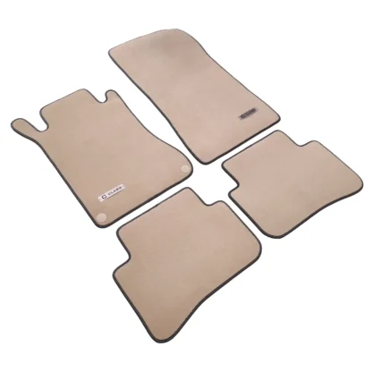 mercedes w203 2000-2007 beige velour floor mats