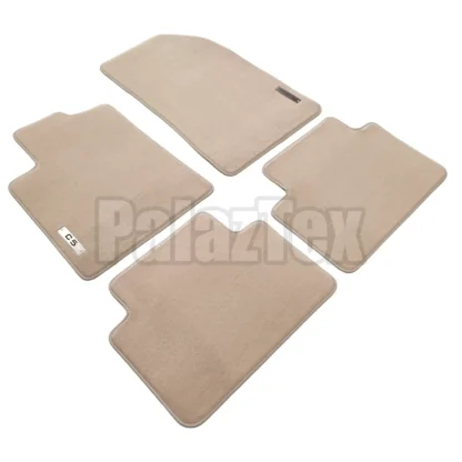 velour citroen c5 4 piece floor mat set beige carpet color