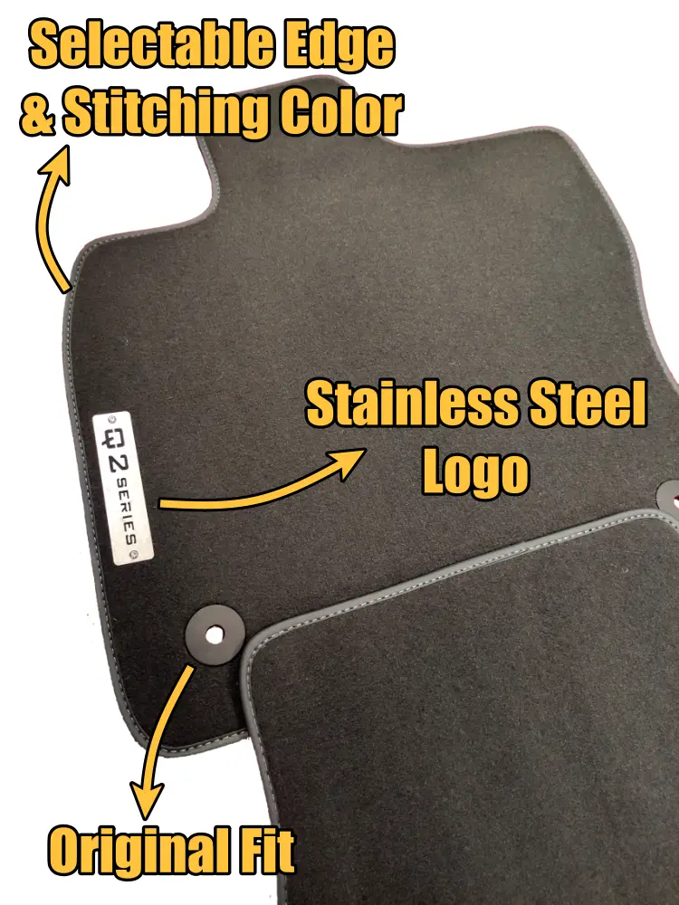 features of audi q2 velour floor mats