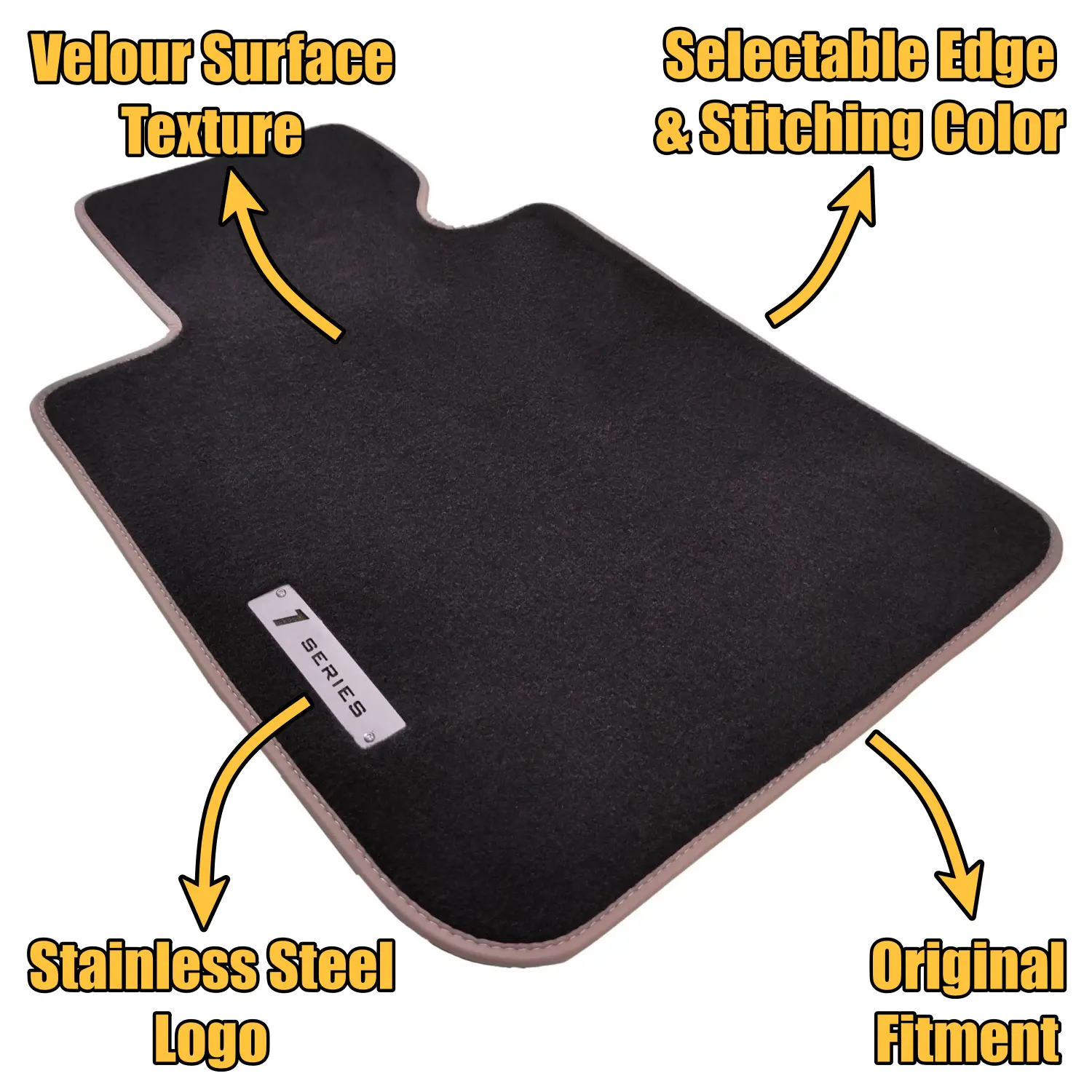 bmw 1 series e81 e82 e87 e88 velour floor mats features