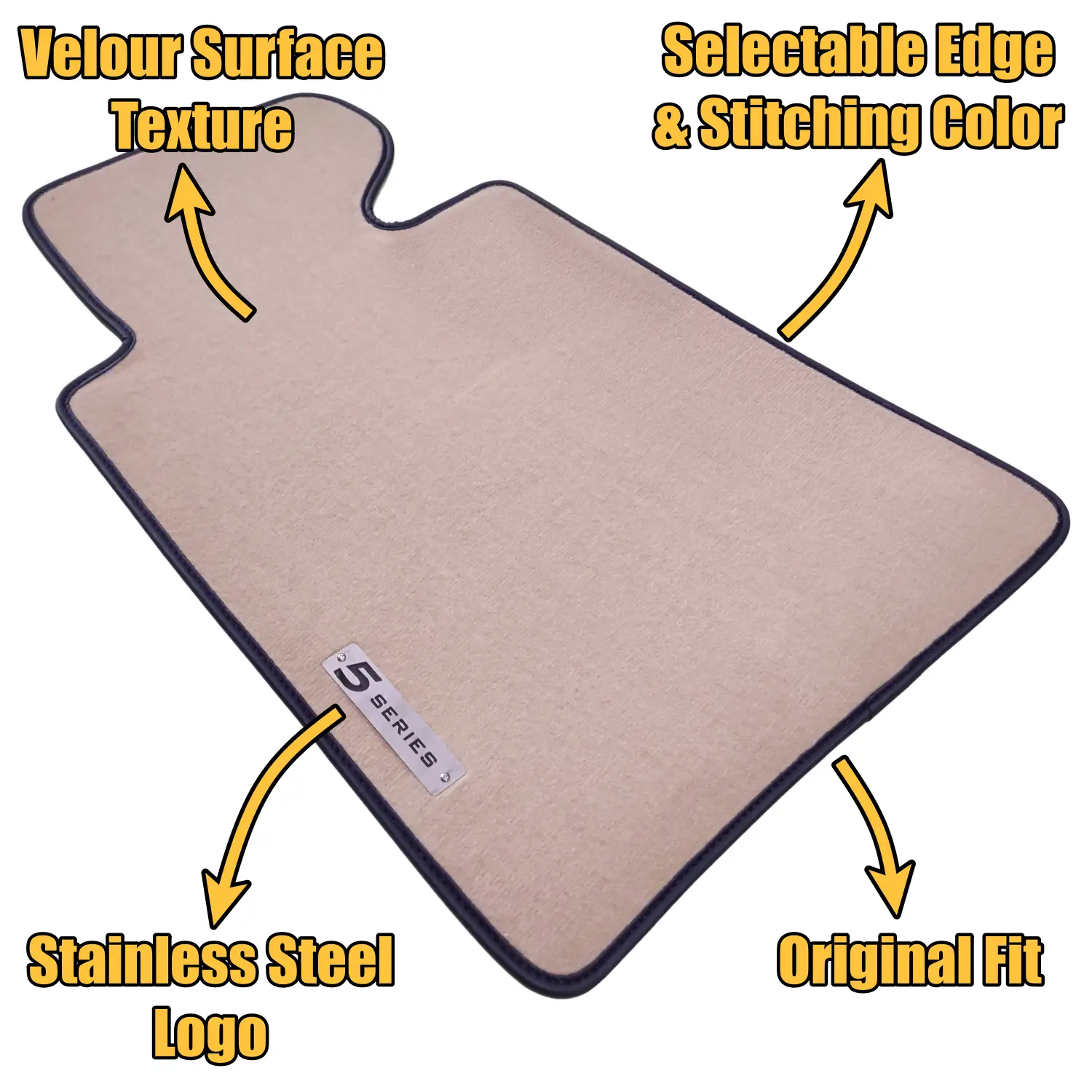features of velour bmw e34 floor mat
