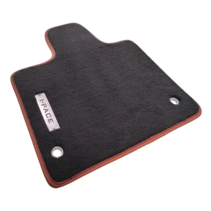 jaguar I-pace black carpet mat with I pace metal logo