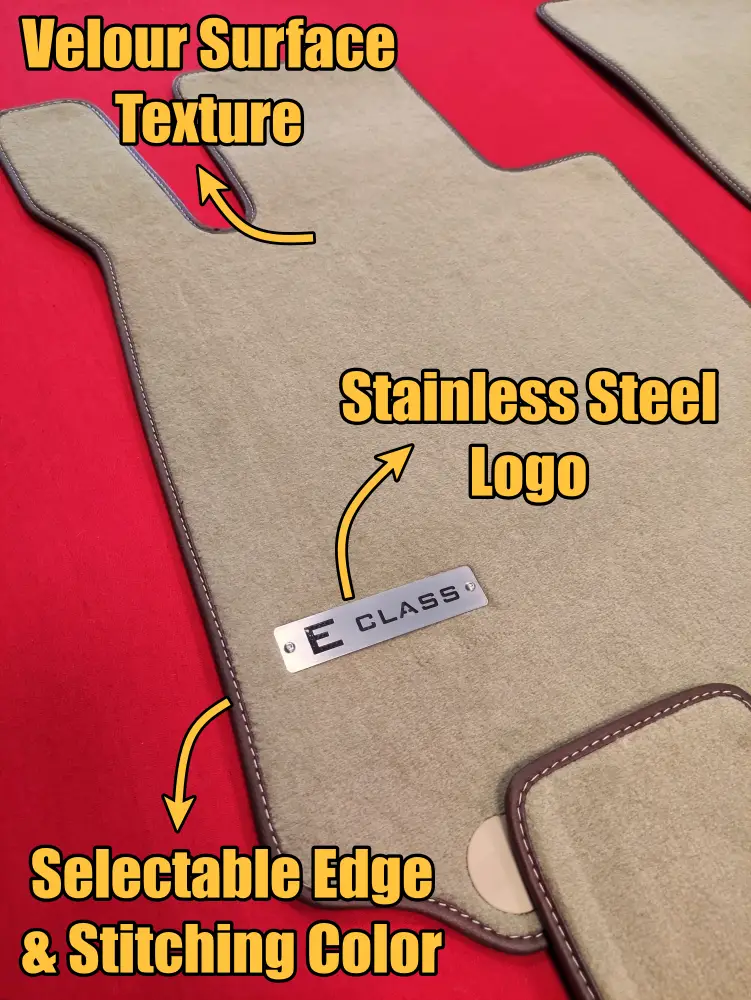 mercedes a207-c207 velour floor mats features