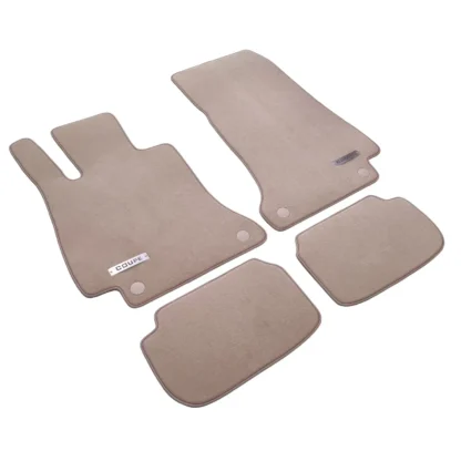 mercedes 2017-2023 e coupe c238 beige velour floor mats