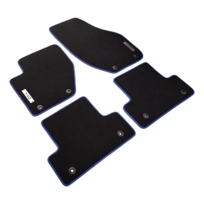 volvo v40 black blue carpet floor mats
