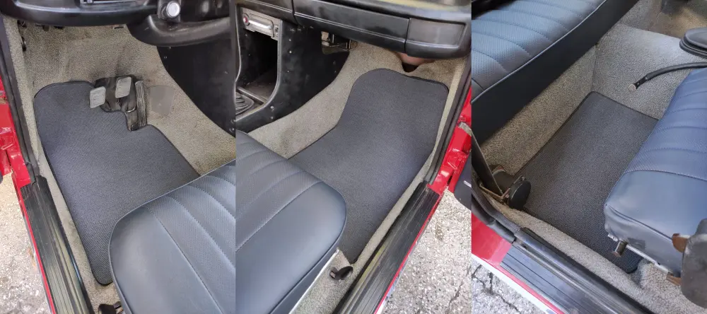 02 series bmw e10 floor mats application