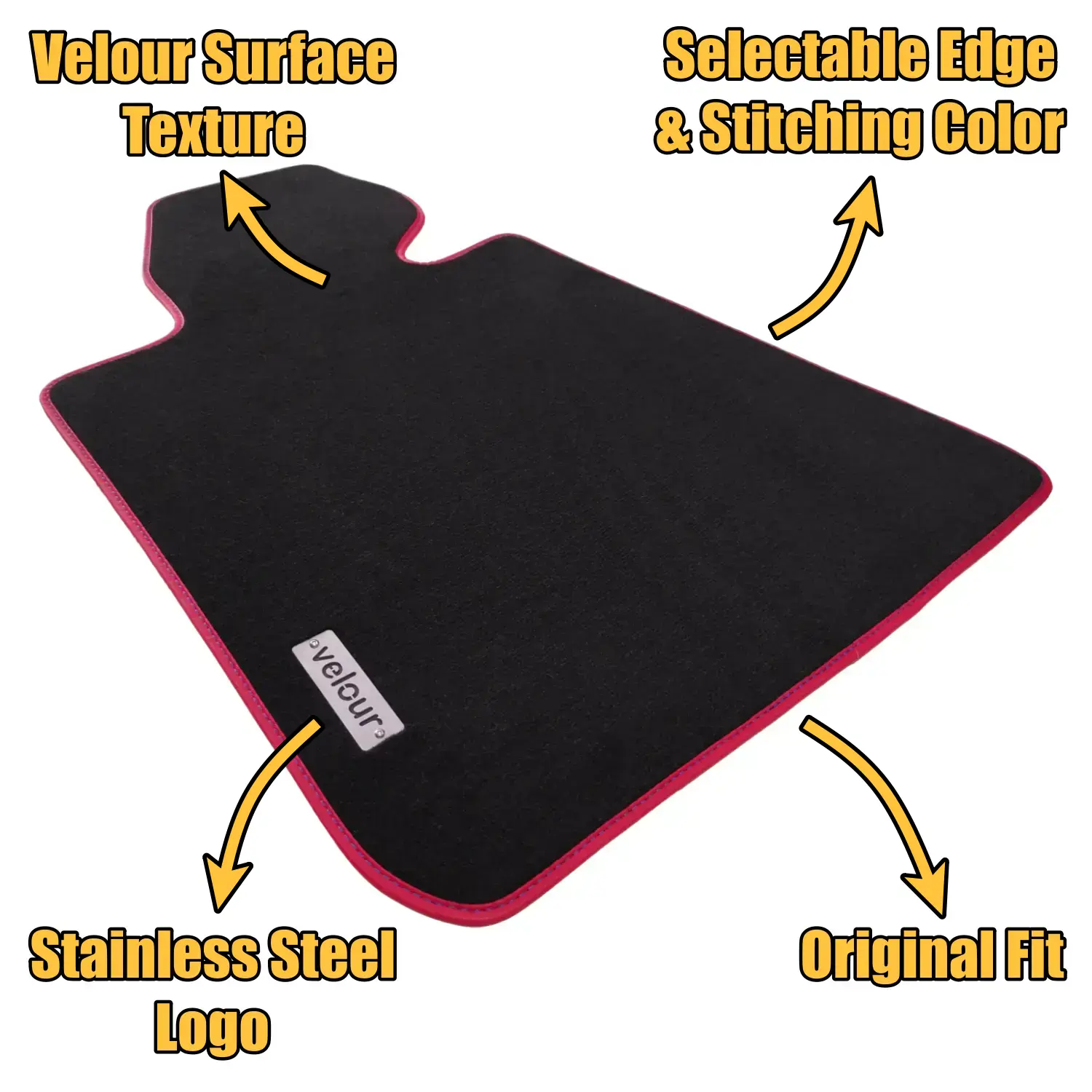 bmw 635csi e24 velour floor mats features