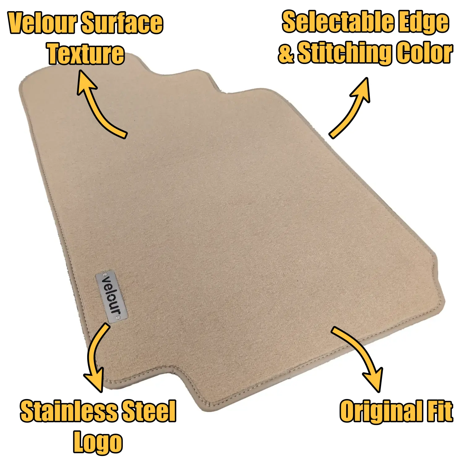 bmw e10 2002 velour floor mats features