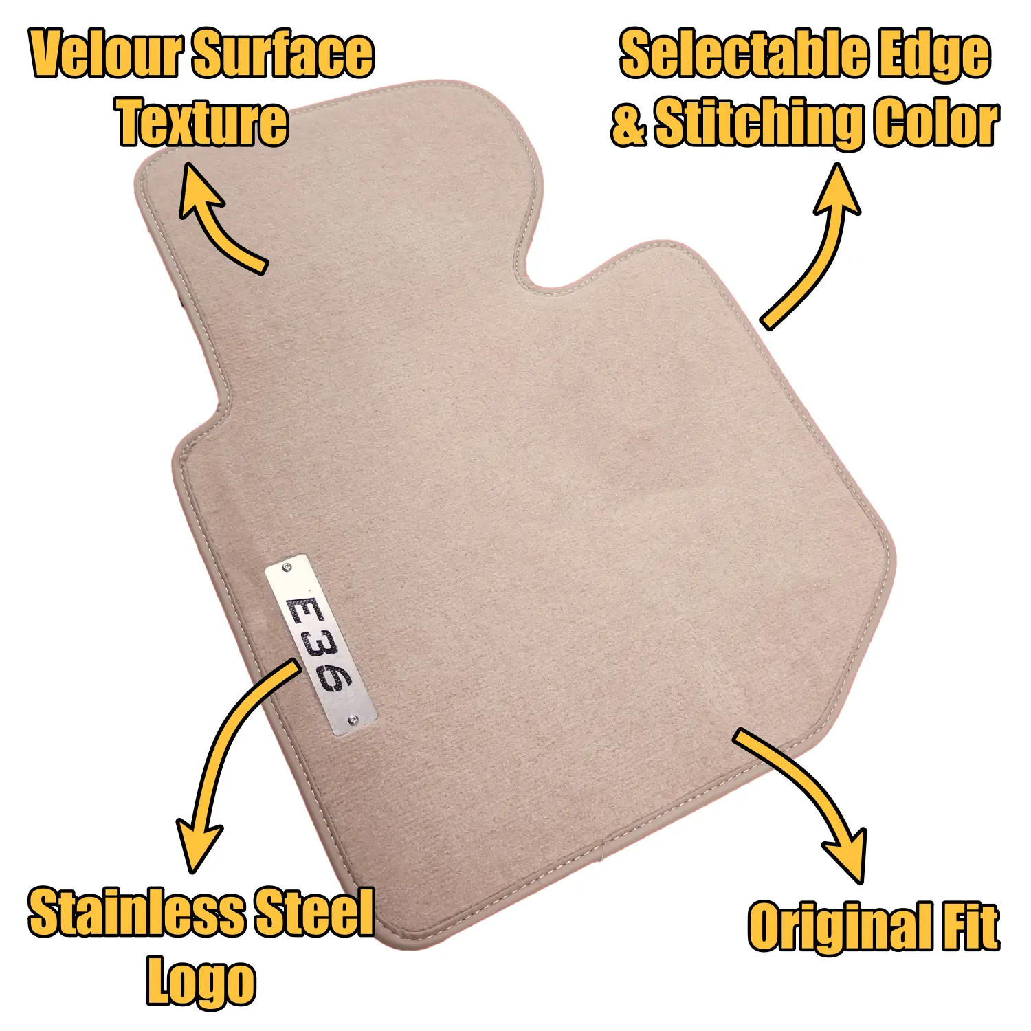 bmw e36 convertible velour floor mats features