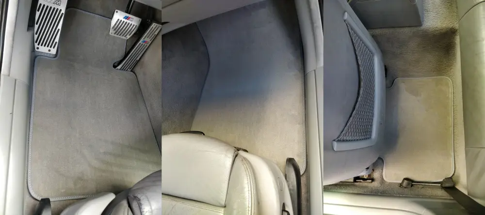 bmw e46 velour floor mats application