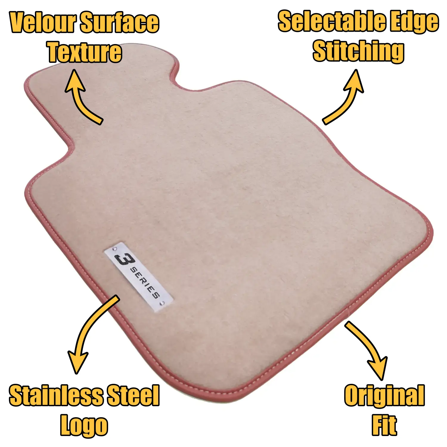 bmw f34 gt velour floor mats features
