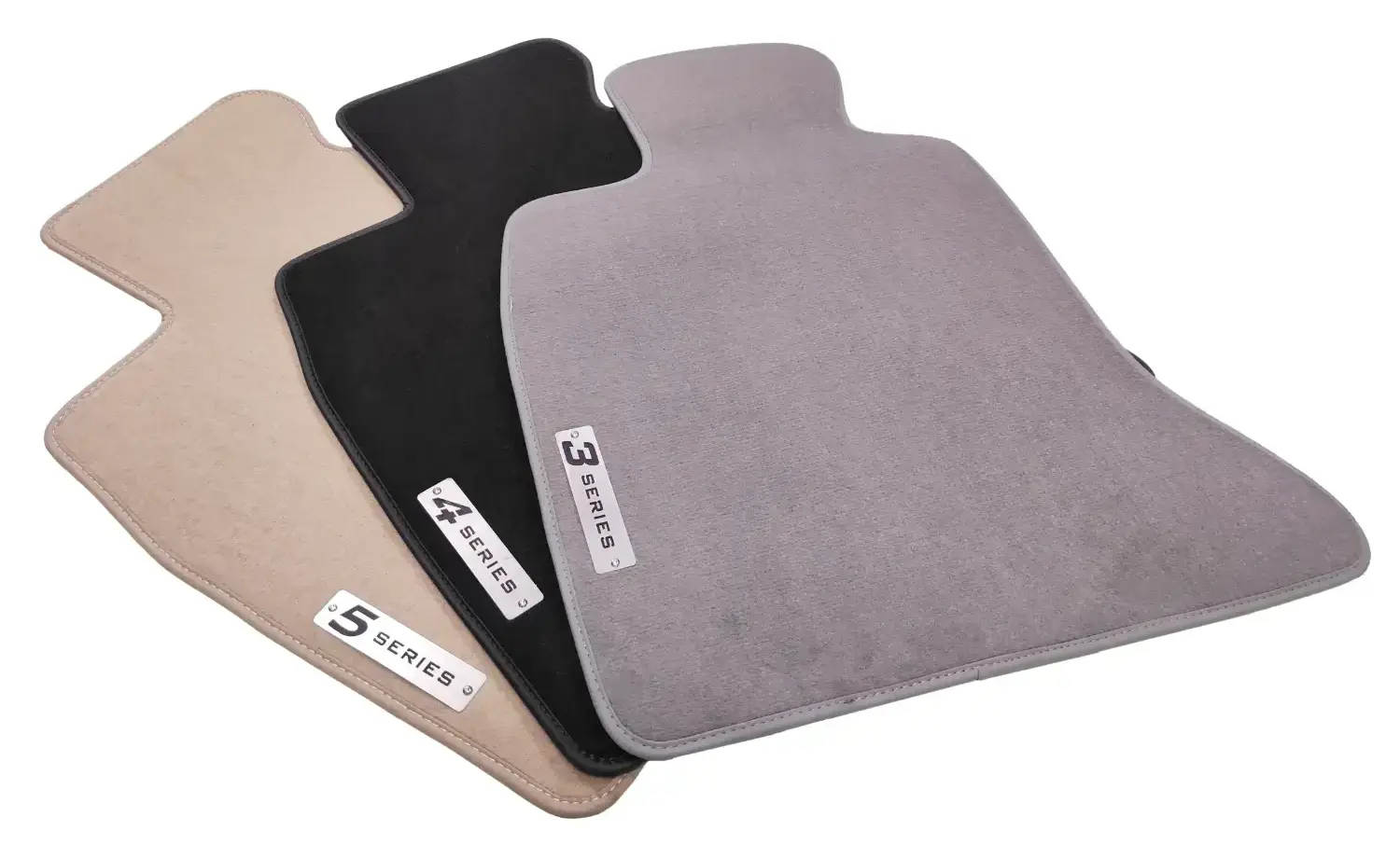 velour floor mats grey beige black