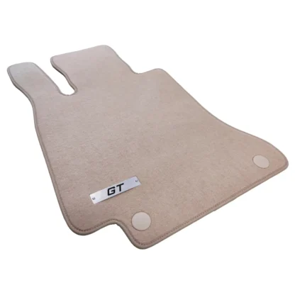 velour mercedes amg gt beige floor mats