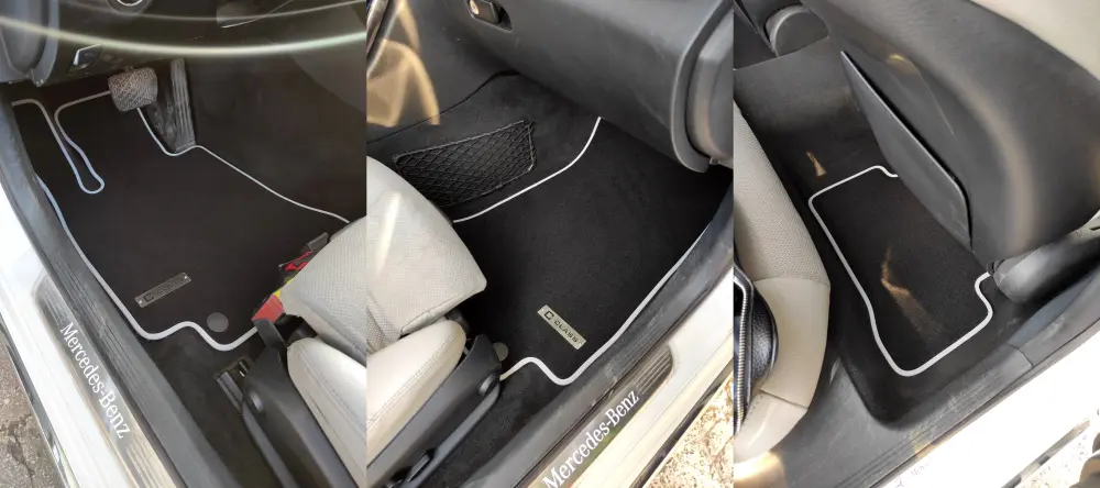 velour mercedes w205 interior floor mats