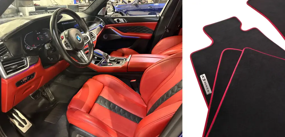 bmw x5 g05 floor mats interior match