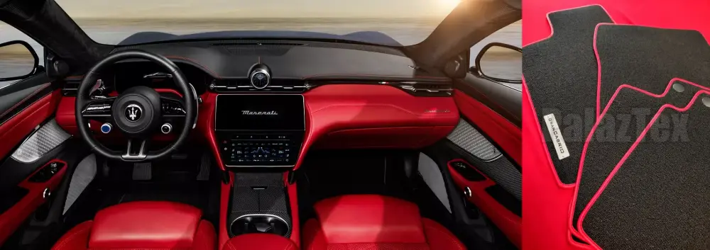 velour maserati grancabrio floor mats applicatio