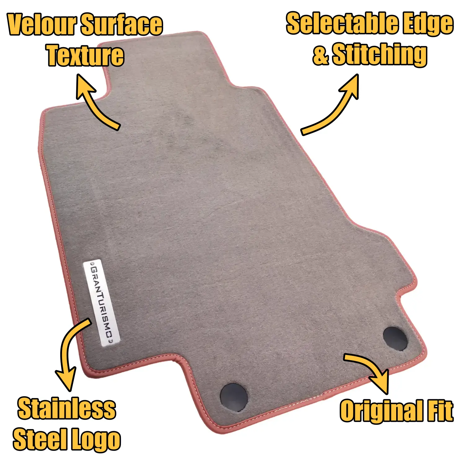 velour maserati granturismo floor mats features