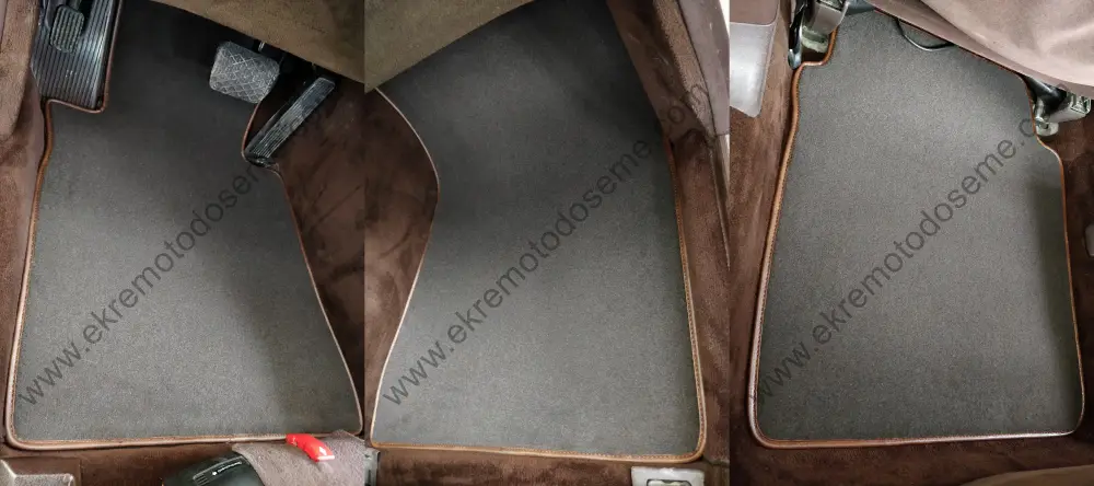 velour mercedes w126 floor mats application