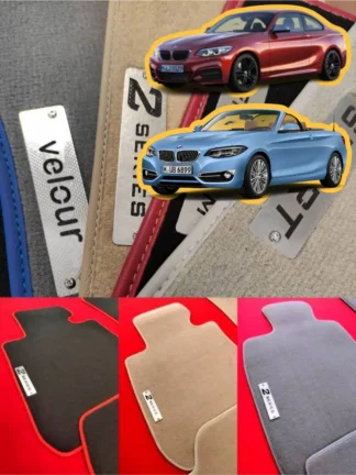 bmw 2 series f22 f23 velour floor mats