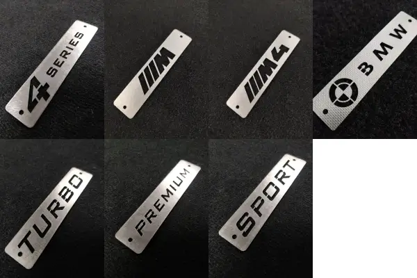 bmw 4 series floor mat logos