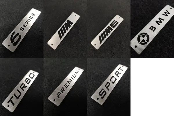 bmw 6 series floor mat logos